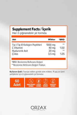 Collagen Beauty Gummies 60 Çiğnenebilir Jel Form