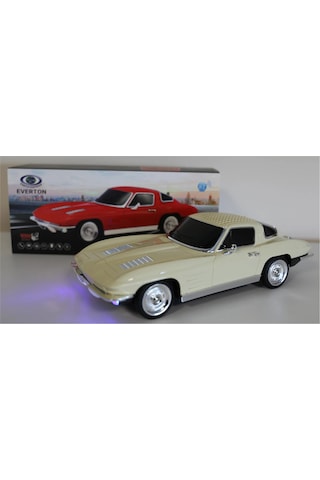 Everton Rt-1956 Bej Arabalı Bluetooth Fm-usb-tf-aux Şarjlı Nostaljik Radyo Kdo