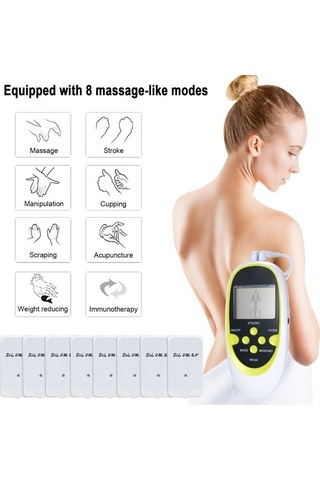 Pazly Renkli Modlu Masaj Aleti, Yorgunluk & Ağrı Terapisi, Ems Elektrikli, Çift Kanallı 8-15 Tj Çok Renkli Çok Renkli