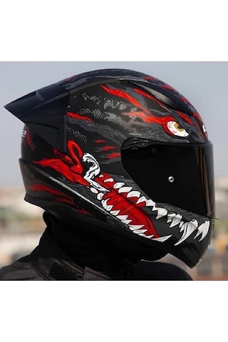 Ls2 Rapıd 2 Race Kaıju Fullface Motosiklet Kaskı Siyah Camlı Siyah