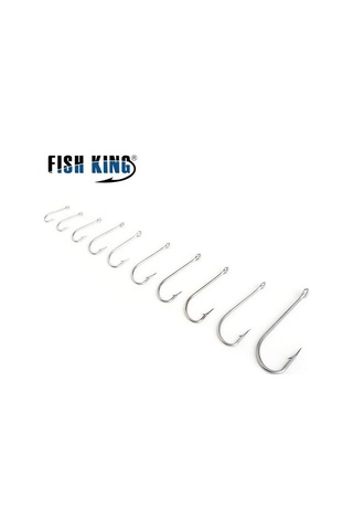 Fısh Kıng 401ss Paslanmaz Demir Dikenli Kanca 6/0 -1/0 25 Adet/paket 1 -8 50 Adet/paket Jig Sazan Balıkçılığı 8
