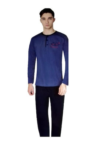 Aysu 2008 Erkek Uzun Kol Pijama Takımı Penye Pijama Takımı