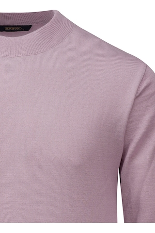 Hatemoğlu Pembe Regular Fit Yarım Balıkçı Yaka Yünlü Kazak 2977644 Pembe