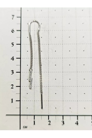 Sılver Whale Gümüş Küpeler Şimşek Çekme Delikli Unused5 237472814 Diğer