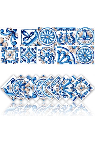 20 Adet 20 20 Cm Fayans Çıkartmaları Duvar Dekoru Banyo Mutfak Duvar Çıkartması Su Geçirmez Pvc Dekorasyon Çıkartmaları Çok Renkli