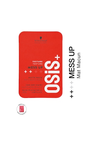 Mess Up Texture Matte Paste Mat Saç Şekillendirici Gum 100 Ml