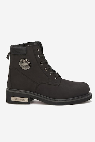 Harley Davidson Jim Hakiki Nubuk Deri Bot 36-40 Black Nubuk Siyah