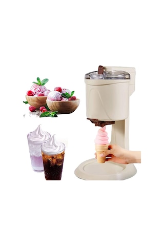 Snbgrye Dondurma Makinesi, Ev İçin Soft Dondurma Makinesi, 1000ml Kapasite 4d Çift Karıştırıcı, Temizlemesi Kolay, Ev İçin, Sütlü Çay Dükkanı, Kafe, Ev Yapımı Dondurma İçin Dıy Dondurma Makinesi