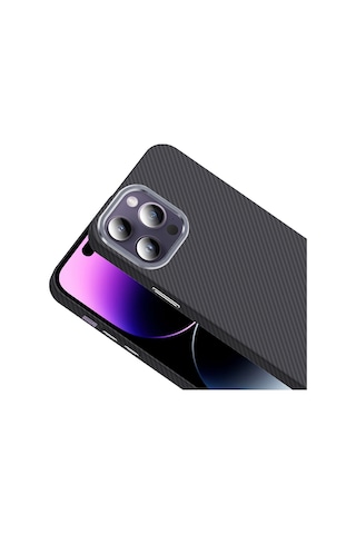 Nihcase Apple Uyumlu iPhone 14 Pro Max Kılıf M-safe Karbon Fiber Tasarım Gross Kapak