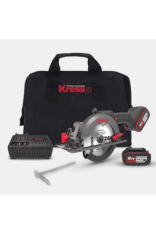 Kress KUE11 20 V 4.0 AH Li-ion Çift Akülü Kömürsüz Daire Testere 140 MM