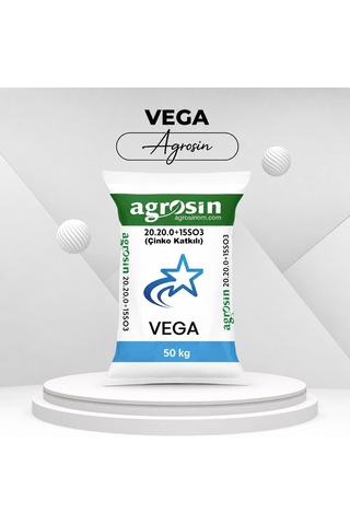 Agrosin Vega 20.20.0 + Zn Organomineral Granül Gübre 50 Kg