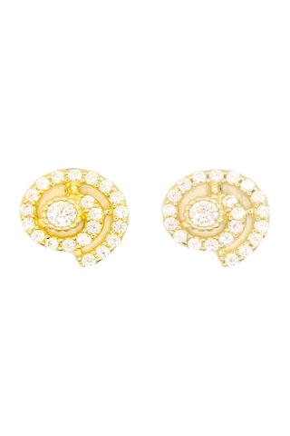 Cigold Taşlı Küpe 14 Ayar Altın 1.57 Gr K101026907