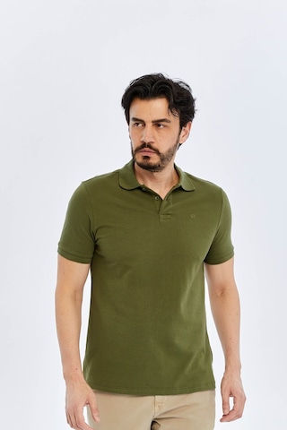 Süvari Slim Haki Erkek Polo Yaka T-shirt Ts1014000474