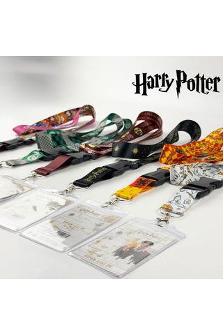 Bak Gel Al Harry Potter Chibi Karakterler Lisanslı Boyun Askı İpi, Hogwarts Lanyard Seti, - Bgaharryip006