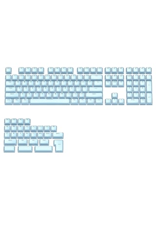 Mekanik Klavye Crystal Jelly Keycap -136 Tuşlu Yarı Saydam Rgb Tuş Takımı Blue