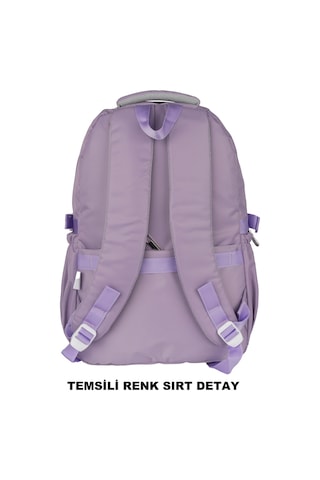 Relaxion Su Geçirmez Çok Gözlü Okul Sırt Çantası Haki 2058