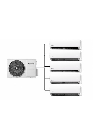 Airfel Vista Serisi 5LMX125 42000 Btu Dış 9 + 9 + 9 + 9 + 9 İç Multi Split Klima