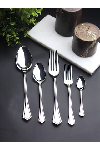 Petra 6 Kişilik 30 Parça Çatal Kaşık Takımı Metal