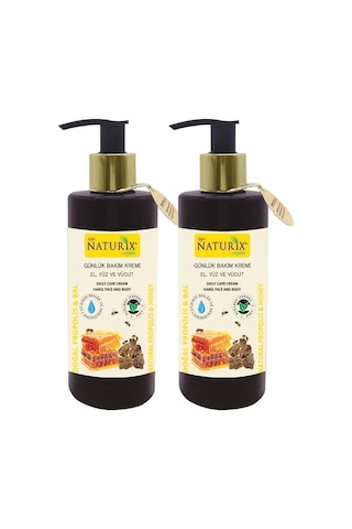Naturix Propolis & Bal Özlü Nemlendirici El Yüz ve Vücut Kremi 2 x 250 ML