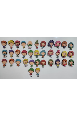 Ahşap Karakter Magnet