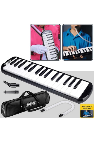 Midex ML-32BK Melodika Seti 32 Tuşlu Siyah Renk