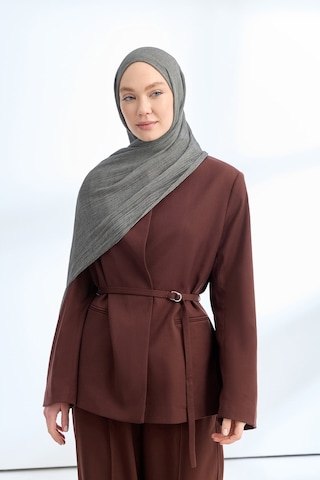 Armanda Organic Touch Ketens Viskoz Şal- 3601 Koyu Gri