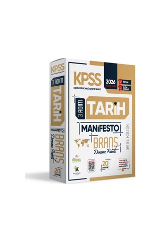 2026 Kpss Ön Lisans Tarihin Kara Kutusu Tek Kitap Ve Manifesto Çözümlü Branş Deneme 2li Seti