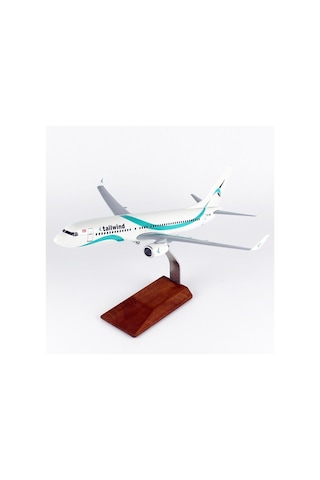Thy024 1/100 Ölçek, Tailwind Business B737-800 Yolcu Uçağı, Sergilemeye Hazır Ahşap Standlı Model-56278