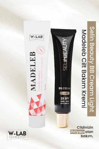 W Lab Madeleb Krem 40 Ml + Selin Beauty Bb Cream Spf25 Light 40ml
