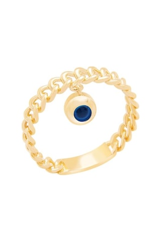 Diamond Line-Gülaylar - Sarı Altın 14 Ayar Trend Taşsız Yüzük (487708446)