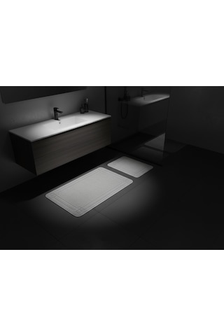 Banyo Paspası 2'li Set Set Asos Vizon Çok Renkli