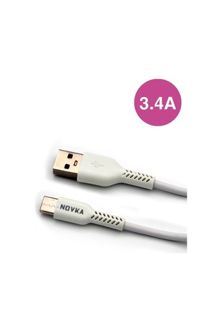 Novka NVK05 Type-C Usb 3.4 A Şarj Kablosu 1 M Beyaz