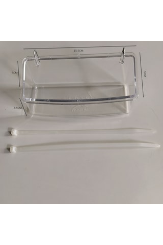 Askılı Şeffaf Tavşan Hamster Ginepig Yemliği 15 CM