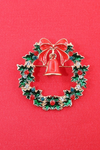 Noel Baba Çan Broş. Yılbaşı Çelenk Broş. Yılbaşı Çan Broş. Kadın Broş. Erkek Broş. Broş. Unisex Çok Renkli