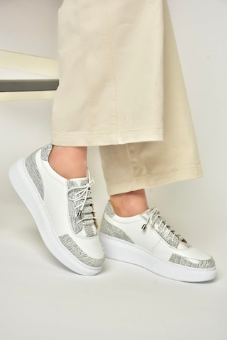 Fox Shoes U540702103 Beyaz Hakiki Deri Spor Ayakkabı Sneakers Beyaz-hakiki Deri Beyaz