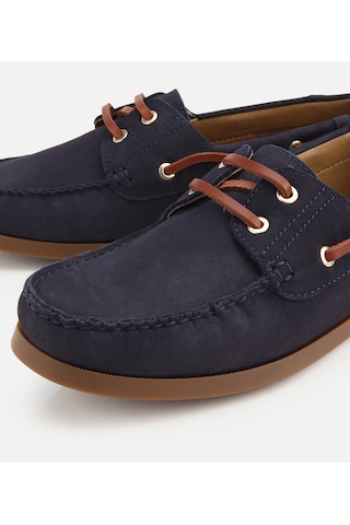 Hotiç Erkek Nubuk Deri Lacivert Bağcık Detaylı Günlük Loafer 02ayh319740a680 02ayh319740a680