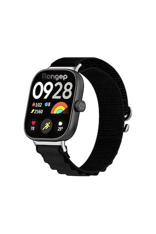 Xiaomi Redmi Watch 6/5/4/mi Band 10 Pro/9 Pro/8 Pro İle Uyumlu Kordon Rahat Ve Konforlu Mi Band 10 Pro Kordon Terletmeyen Kumaşlı Redmi Watch 6 Kordonu Alpine-siyah
