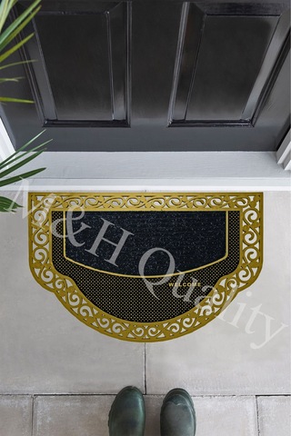 Yarım Ay Modeli Welcome(Hoş Geldiniz) Yazlı Kapı Önü Paspası