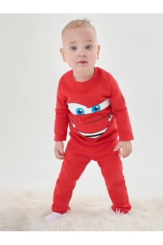 Mami-kids Uzun Kollu Yenidoğan Bebek Pijaması 351301715 Kırmızı