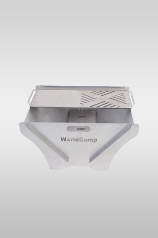 Orta Boy Portatif Mangal Ateş Kutusu Gri