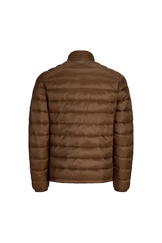 Jack & Jones Jjekıngsley Erkek Hafif Şişme Mont Dik Yaka Günlük Rahat Kahverengi