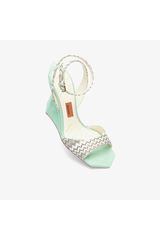 Mıssonı Missoni Kadın Yeşil Sandalet