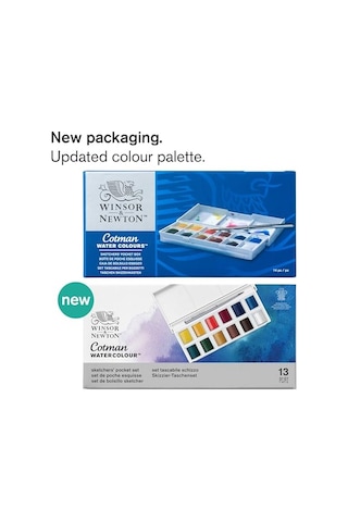 Cotman Sketchers Pocket Box 1/2 Tablet 12li Sulu Boya Genel