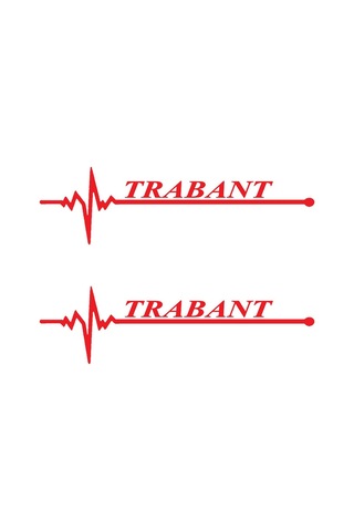 Nabız Ritm Oto Cam Sticker-miyrem Trabant 30 X 8 Cm