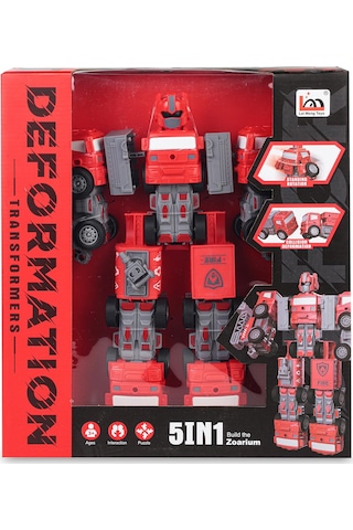 Can Oyuncak Ufo Transformers - Kırmızı Standart