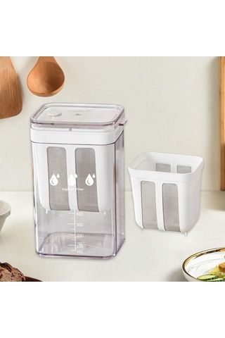 Homyl Gıda Süzgeci Yoğurt Filtresi Soya Ev Suyu İçin Yeniden Beyaz