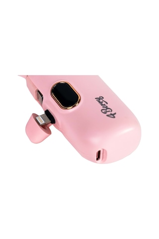 Dx268p 5000 Mah Powerbank 22.5w Lightning Hızlı Şarj Apple Uyumlu iPhone Uyumlu Mini Taşınabilir Şarj Cihazı Kompakt Tasarım Pembe