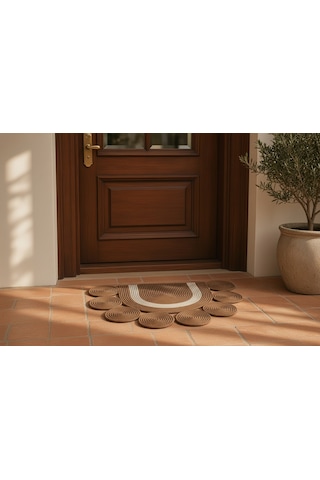 Nakkaş Home Kapı Yarım Ay Jüt Önü Paspası 50x70