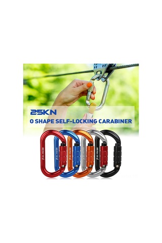 Suofeng Otomatik Kilitli 25kn Alüminyum O Tipi Ana Kilit - Outdoor Tırmanma, Rope İçin Dayanıklı Ve Hafif Kırmızı