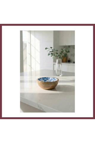 Storeşahin Mango Agacı Sunum Servis Kasesi & Dekoratif Kase 20 Cm Desenli Shn0720